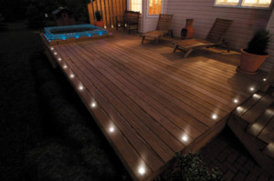 LED composite decking