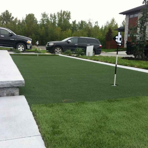 gazon synthétique résidentiel golf