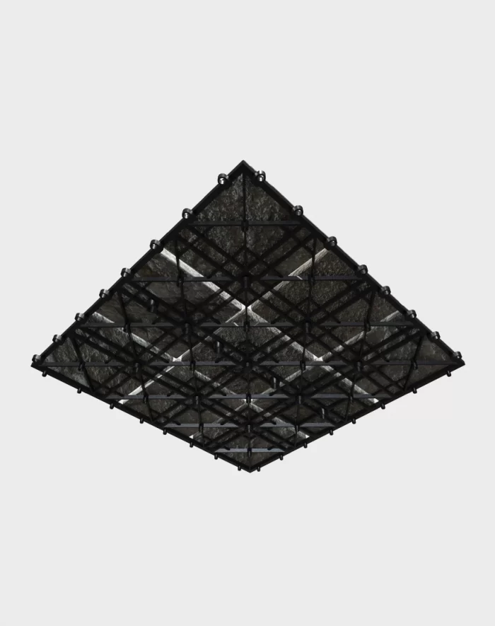 Composite deck tiles ezclip quartz