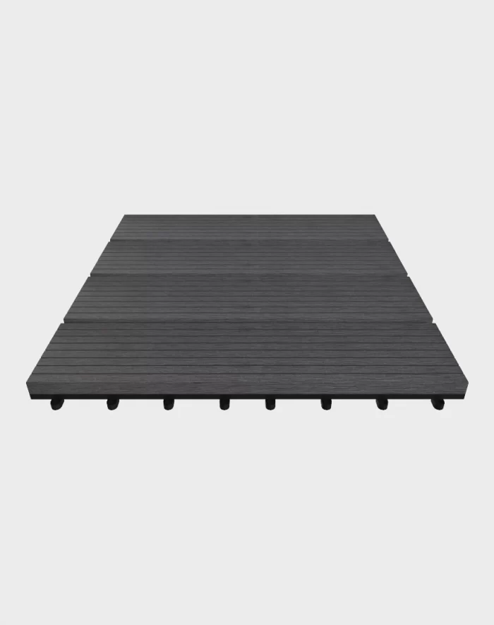 Composite deck tiles ezclip design charcoal