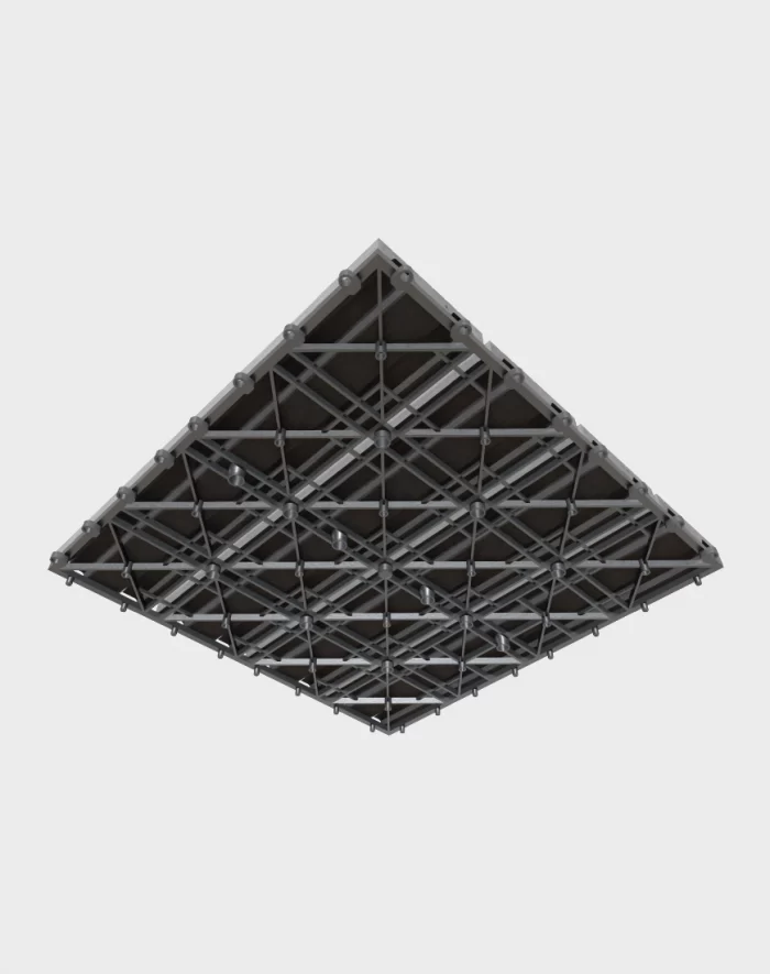 Composite deck tiles ezclip design charcoal