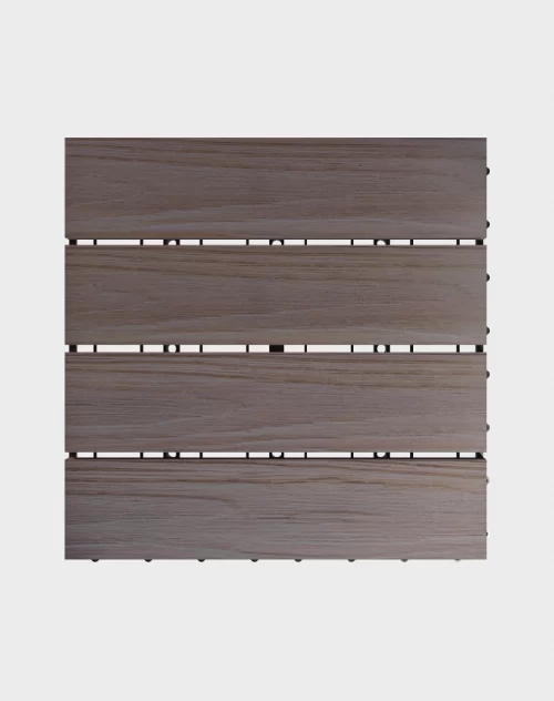 Composite deck tiles ezclip elite roasted