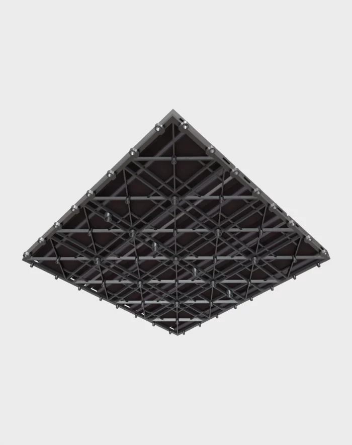 Composite deck tiles ezclip natural black