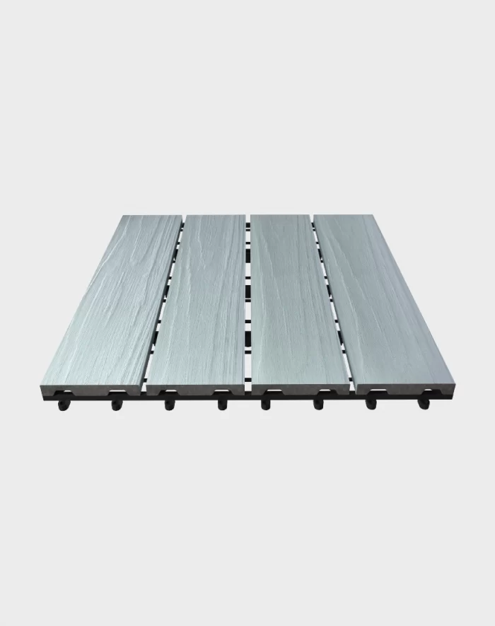 Composite deck tiles ezclip elite light grey Composite deck tiles ezclip elite light grey