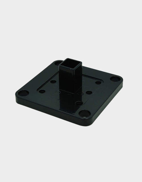 Black Aluminum Post Base - Fence Post Base plate - SGCPRODUCTS EN