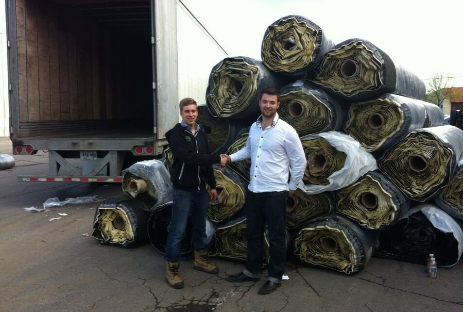 purchasing first rolls of artificial grass