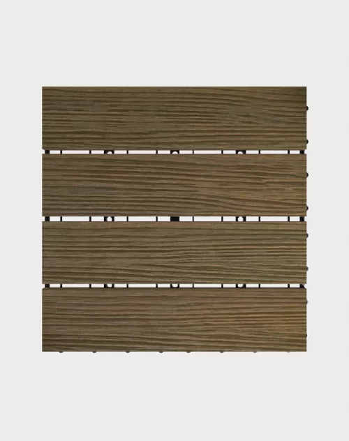 Composite deck tiles ezclip premium cocoa