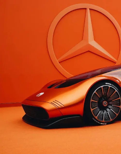 Mercedes benz vision gazon orange