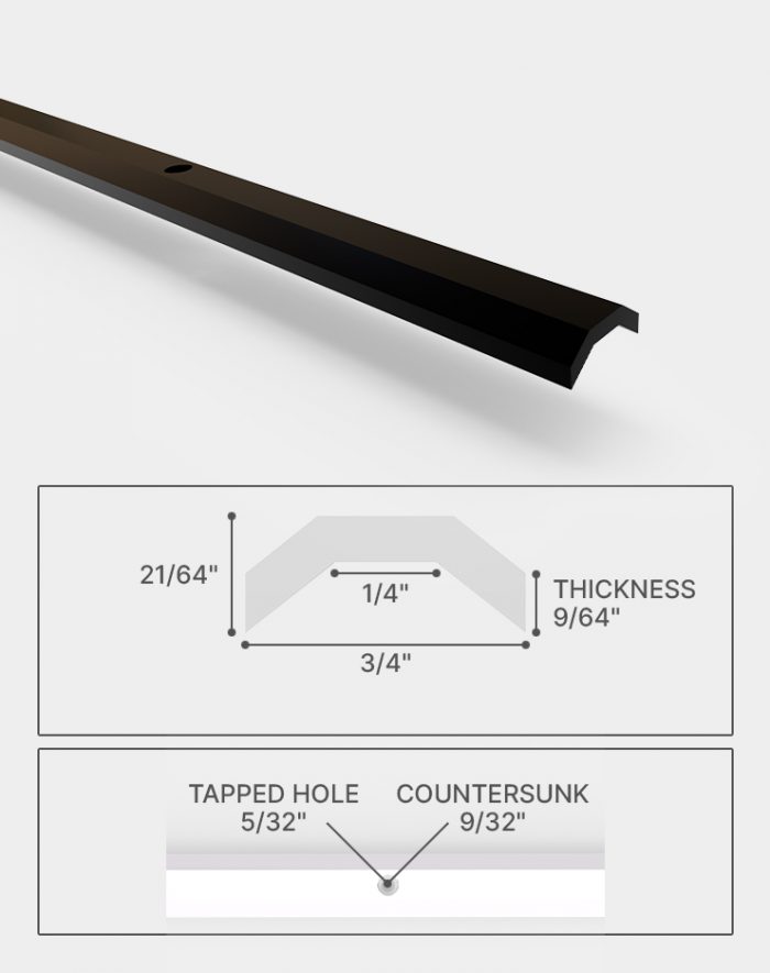 Groove-strip-dimensions