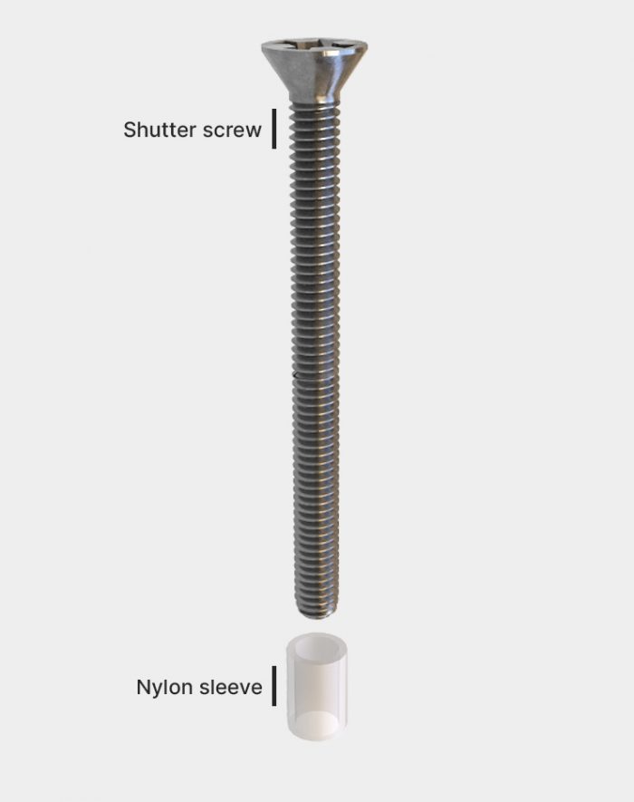 Shutter-screw-with-nylon-sleeve