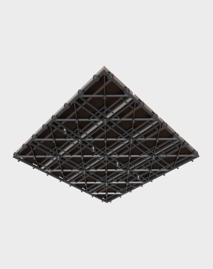 Composite deck tiles ezclip design dark coffee