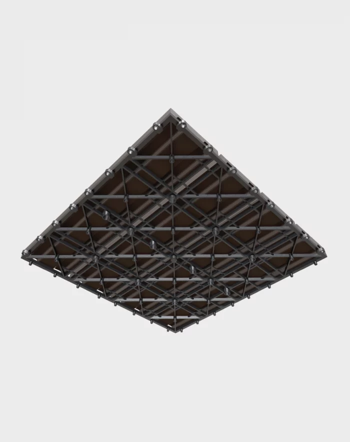 Composite deck tiles ezclip elite natural dark