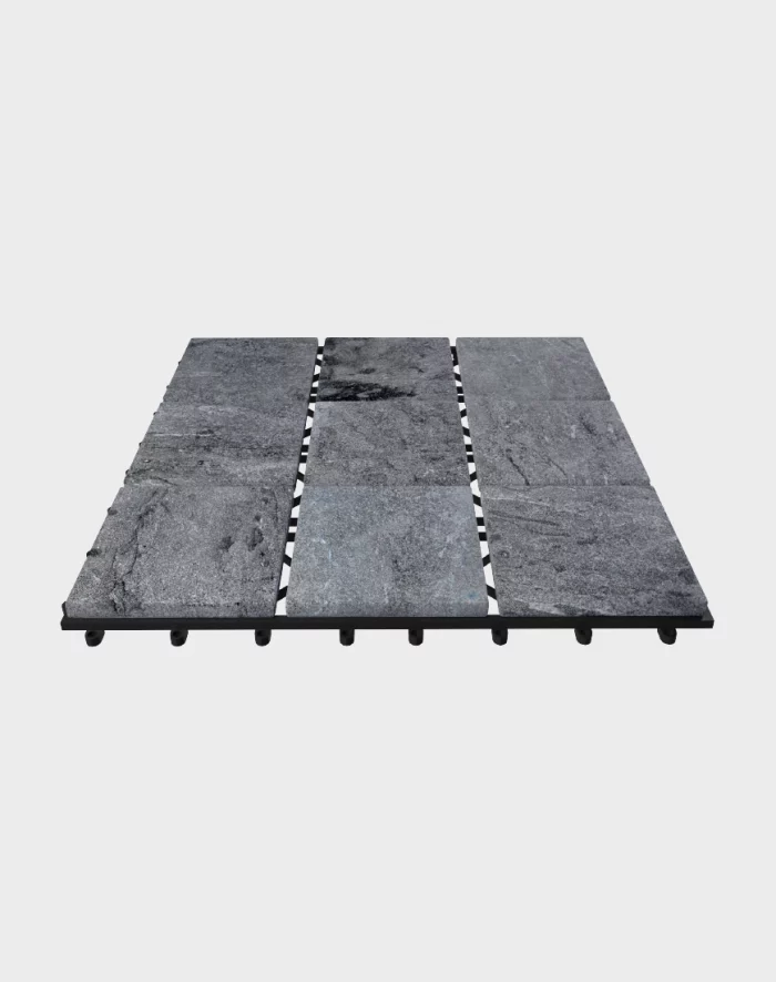 Composite deck tiles ezclip slate