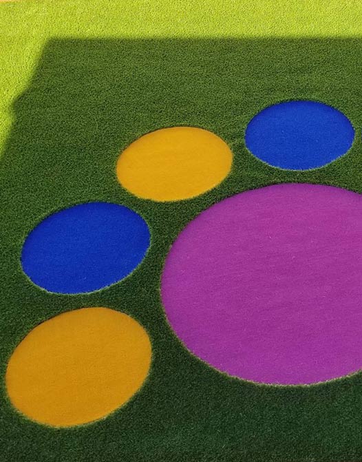 Tapis De Gazon Artificiel Bleu 50x200 Cm - Pelouse Synthétique Extérieure/Intérieure, Découpable