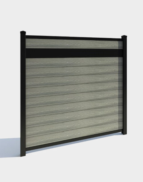 Central-Aesthetic-Molding-Black-Chrome aluminum fence