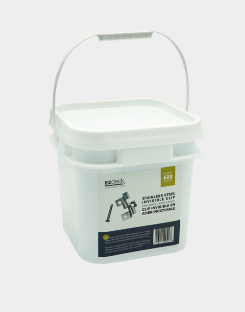 bucket-of--600-composite-deck-board-clips-stainless-steel-toronto-vancouver