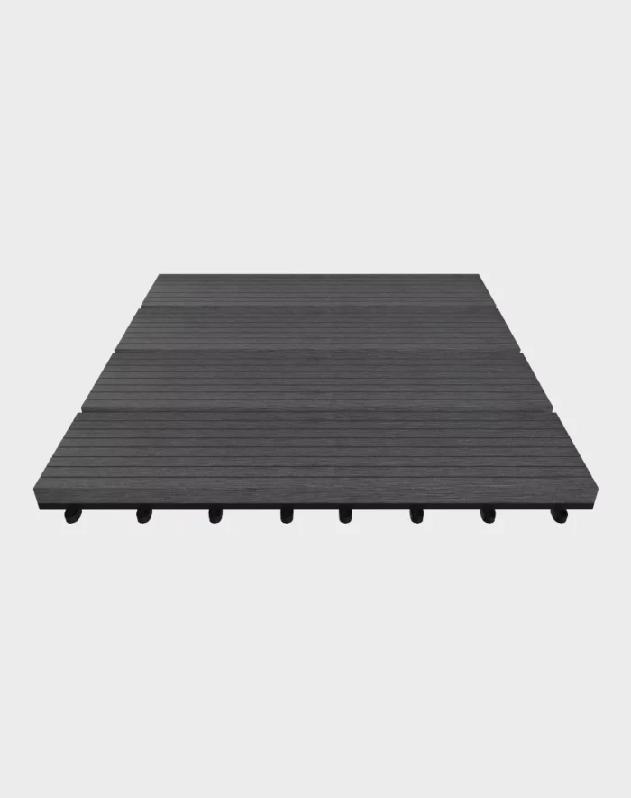 Composite deck tiles ezclip design charcoal