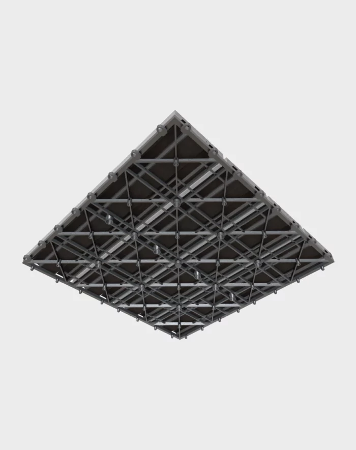 Composite deck tiles ezclip design charcoal