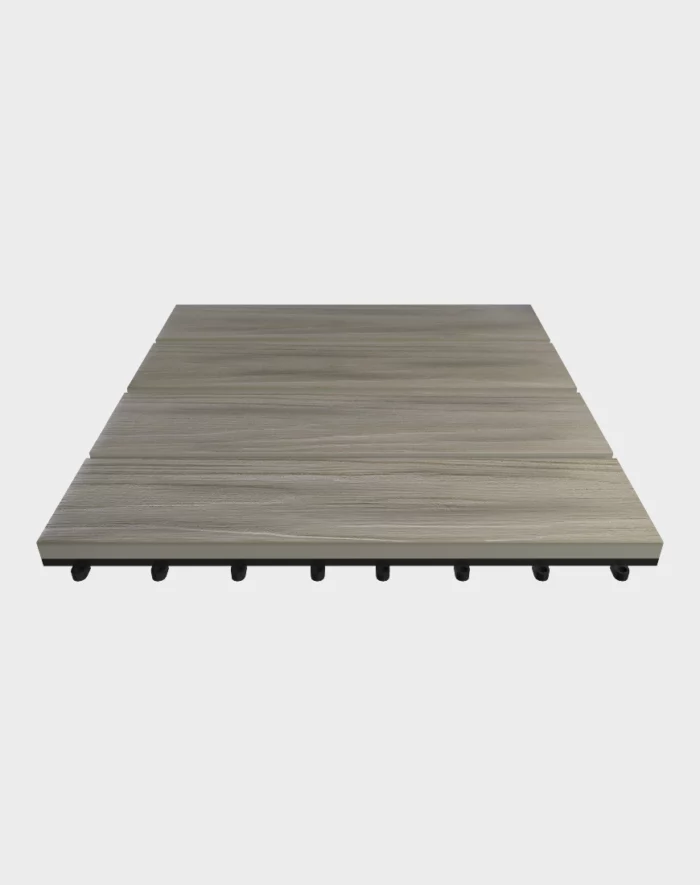 Composite deck tiles ezclip elite dark grey