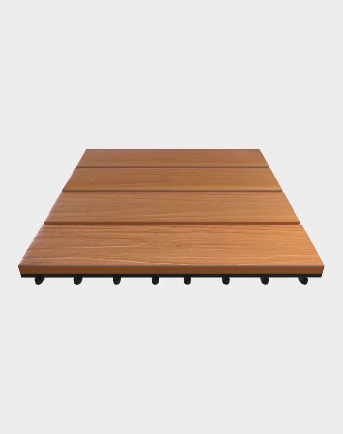 Composite deck tiles ezclip elite natural