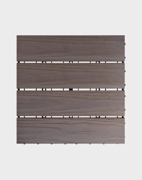 Composite deck tiles ezclip elite roasted