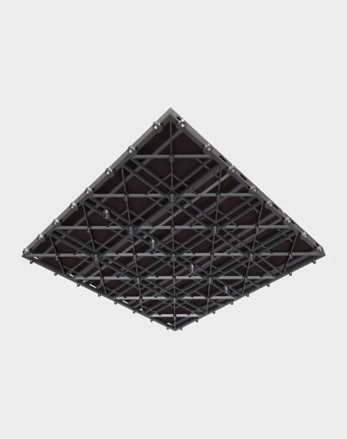 Composite deck tiles ezclip natural black