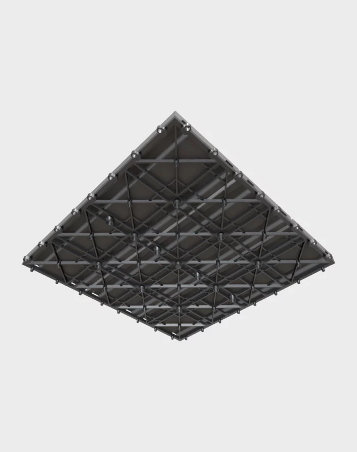 Composite deck tiles ezclip natural slate grey