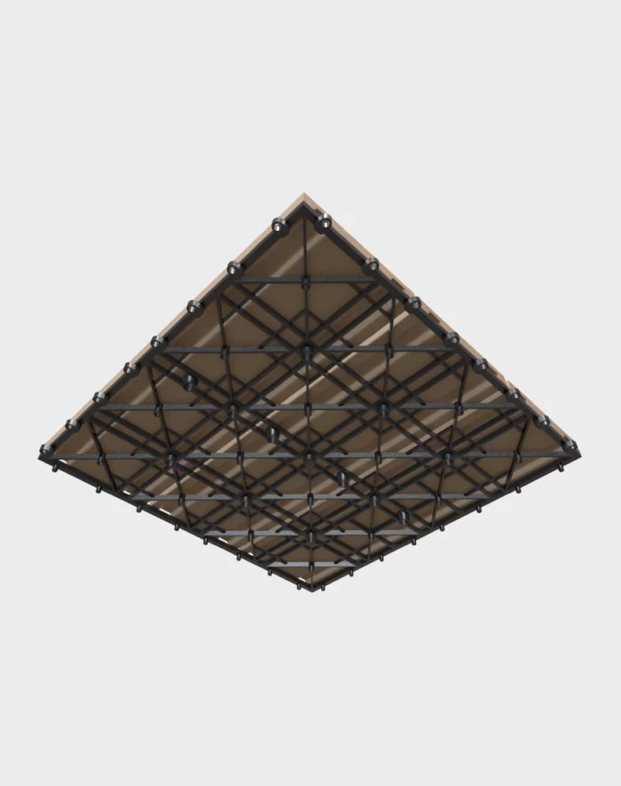 Composite deck tiles ezclip natural teak