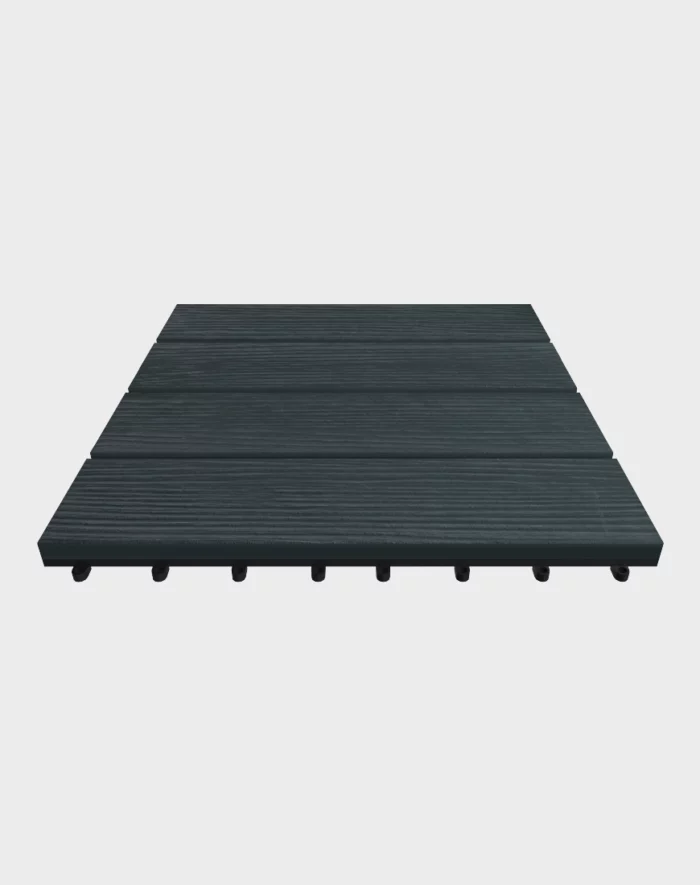 Composite deck tiles ezclip premium carbonized