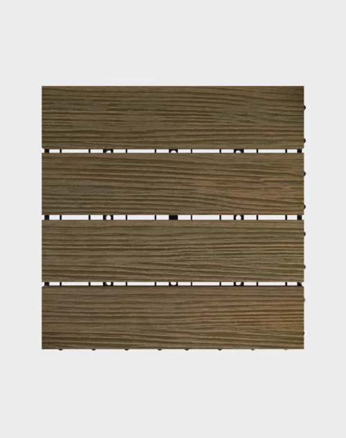 Composite deck tiles ezclip premium cocoa