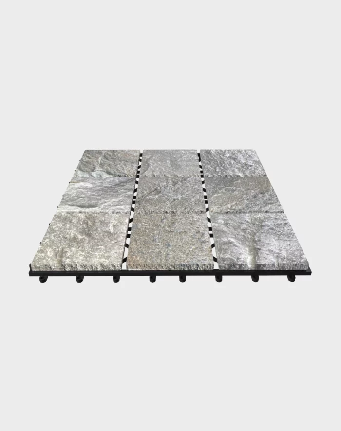 Composite deck tiles ezclip quartz