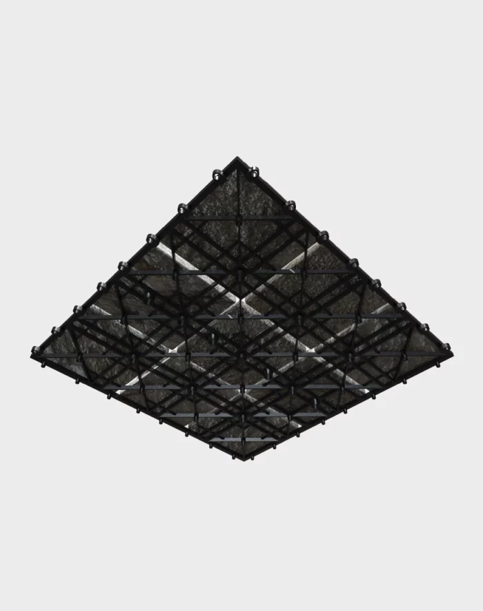 Composite deck tiles ezclip quartz