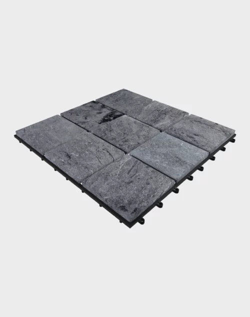 Composite deck tiles ezclip slate