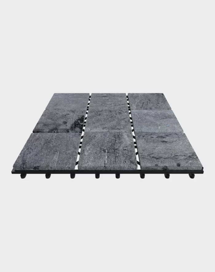 Composite deck tiles ezclip slate