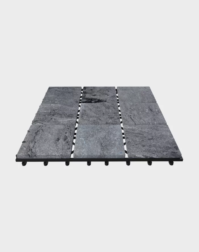 Composite deck tiles ezclip slate