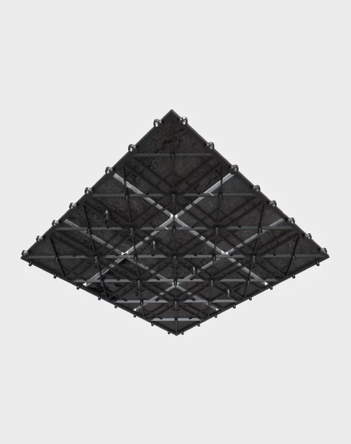 Composite deck tiles ezclip slate