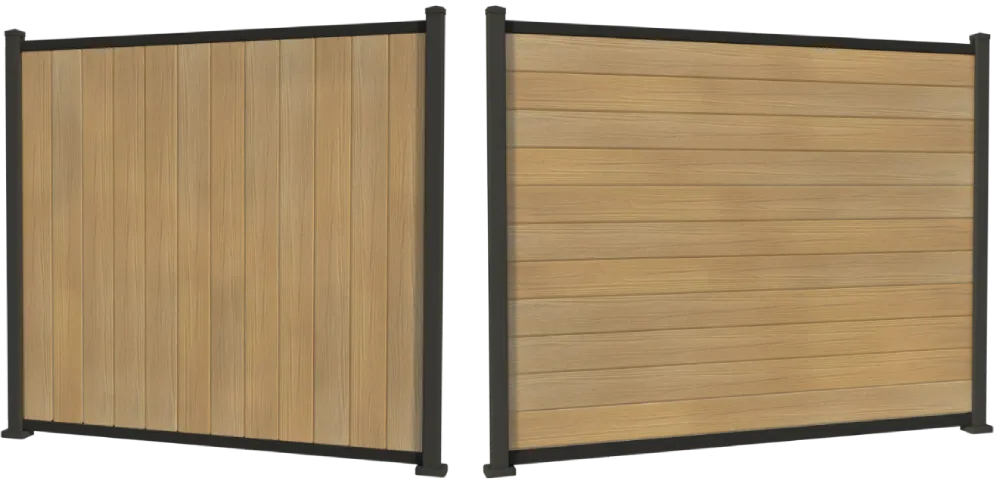 vertical composite fencing