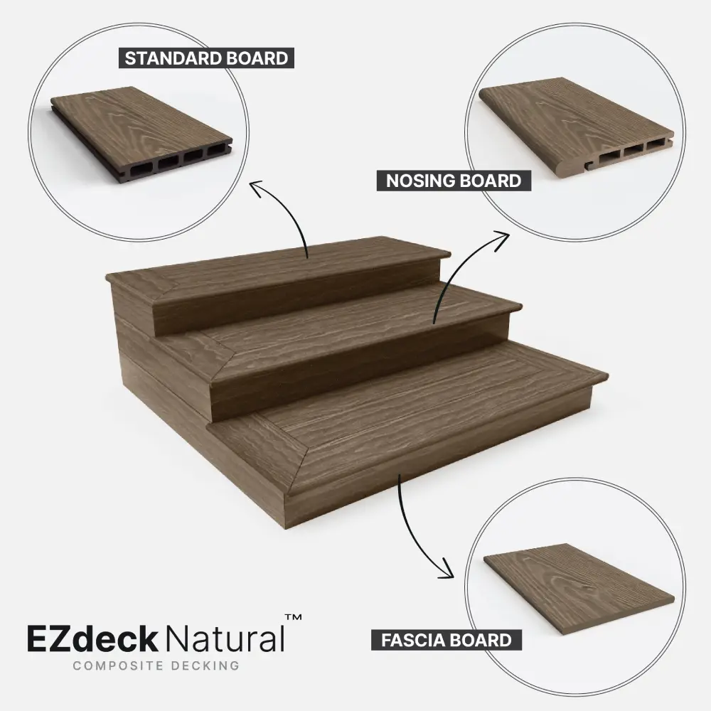 composite decking natural boards