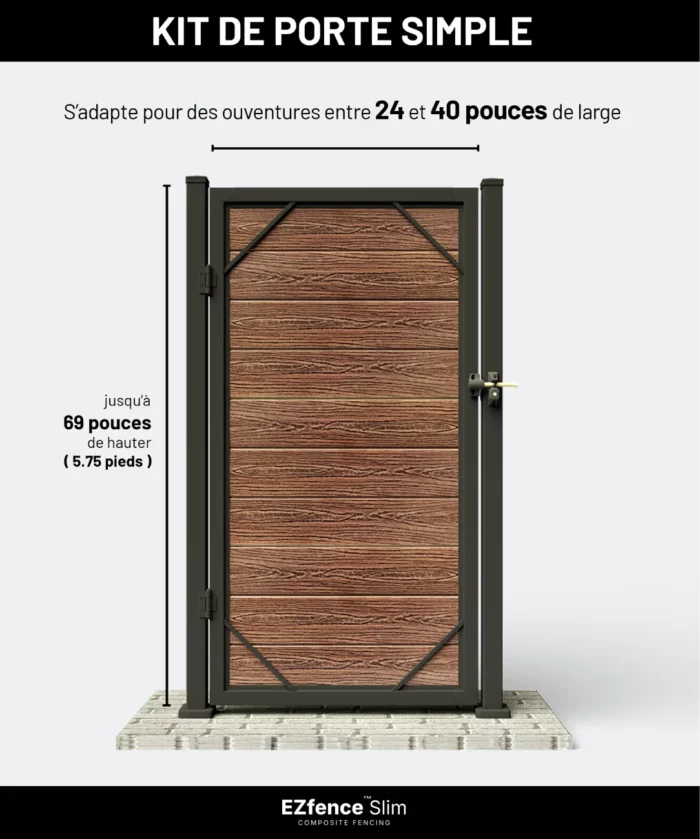 Kit de porte simple 24-40 1