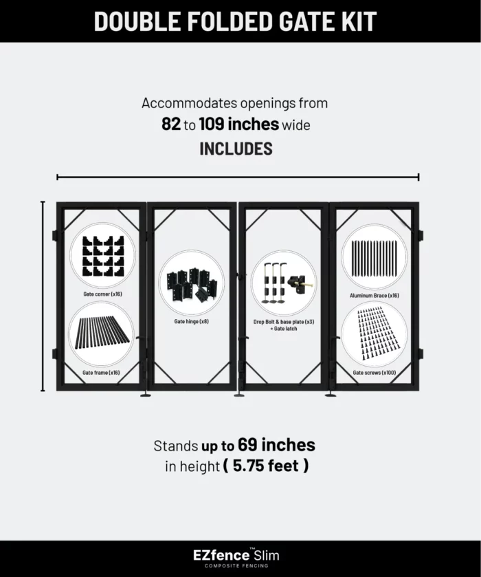 82-109 - Double Folding Gate Kit 3