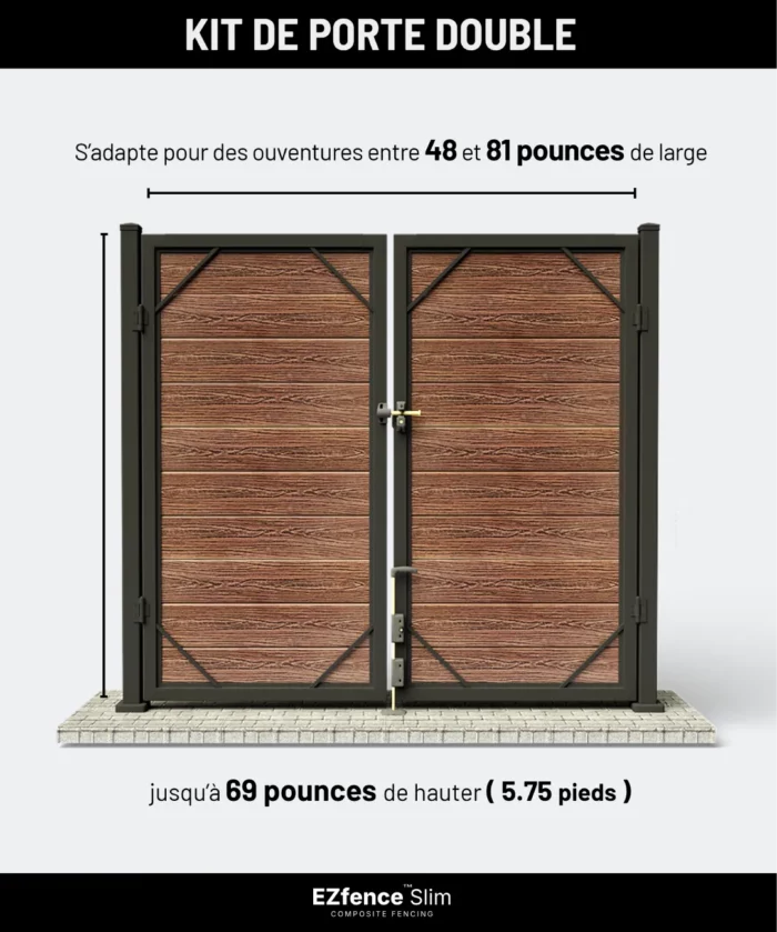 kit de porte double 48-81 1