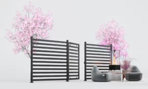 Lightweight EZfence Slim aluminium slal fencing