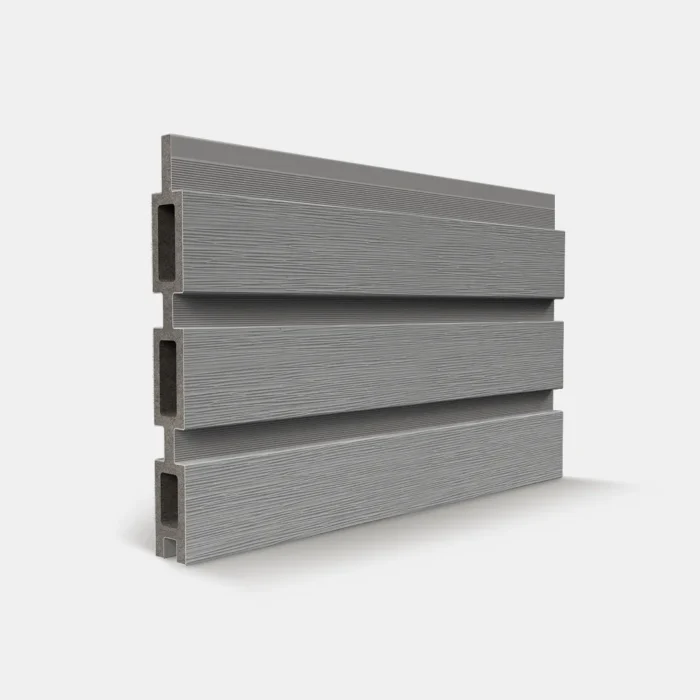 Ezfence Classic composite castellated boards Silver1