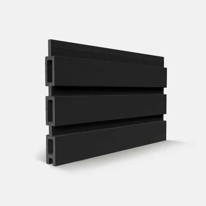 Ezfence Classic composite wood slat Midnight Black1