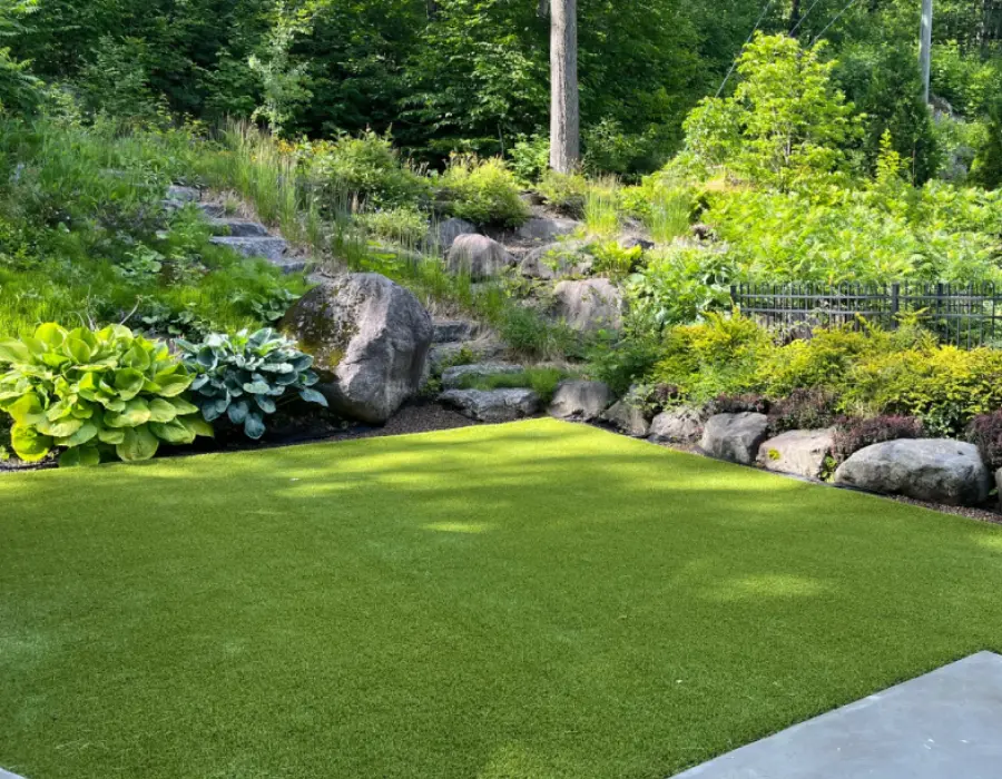 artificial grass backyard